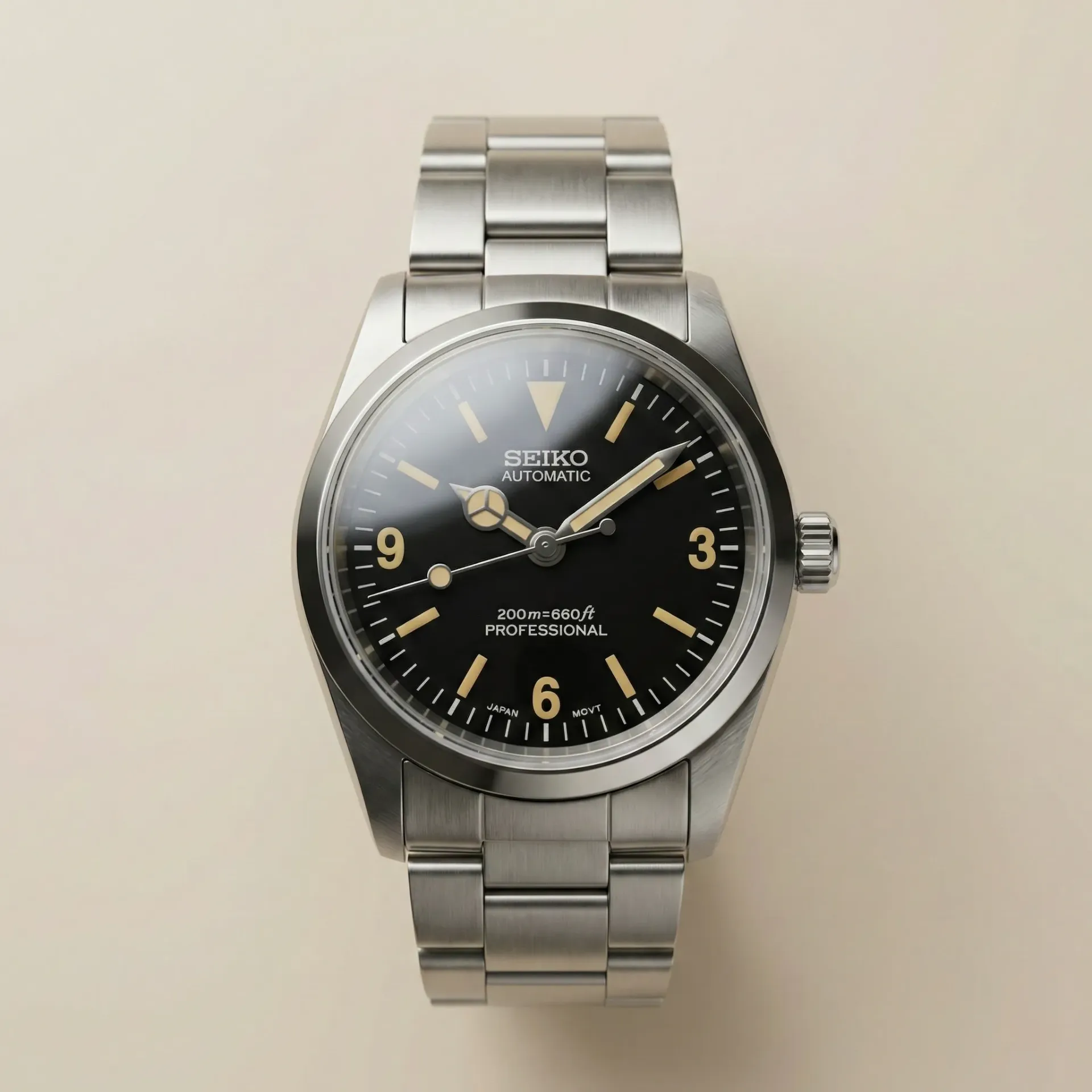 Seiko Mod "Vintage Explorer" – 3-6-9 Kadran & Eskitme Fosfor