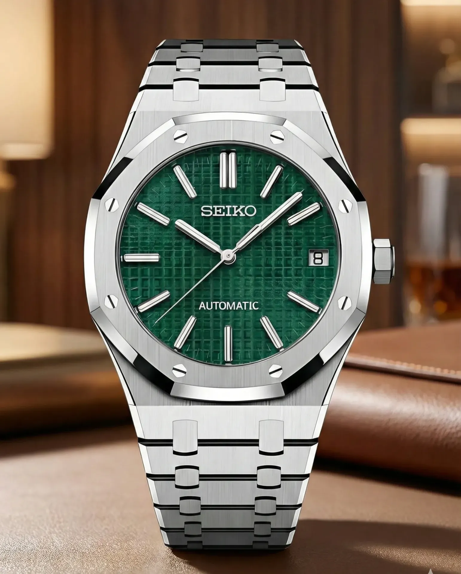 Seiko Mod Royal Oak Edition – Sekizgen Kasa & Waffle Kadran