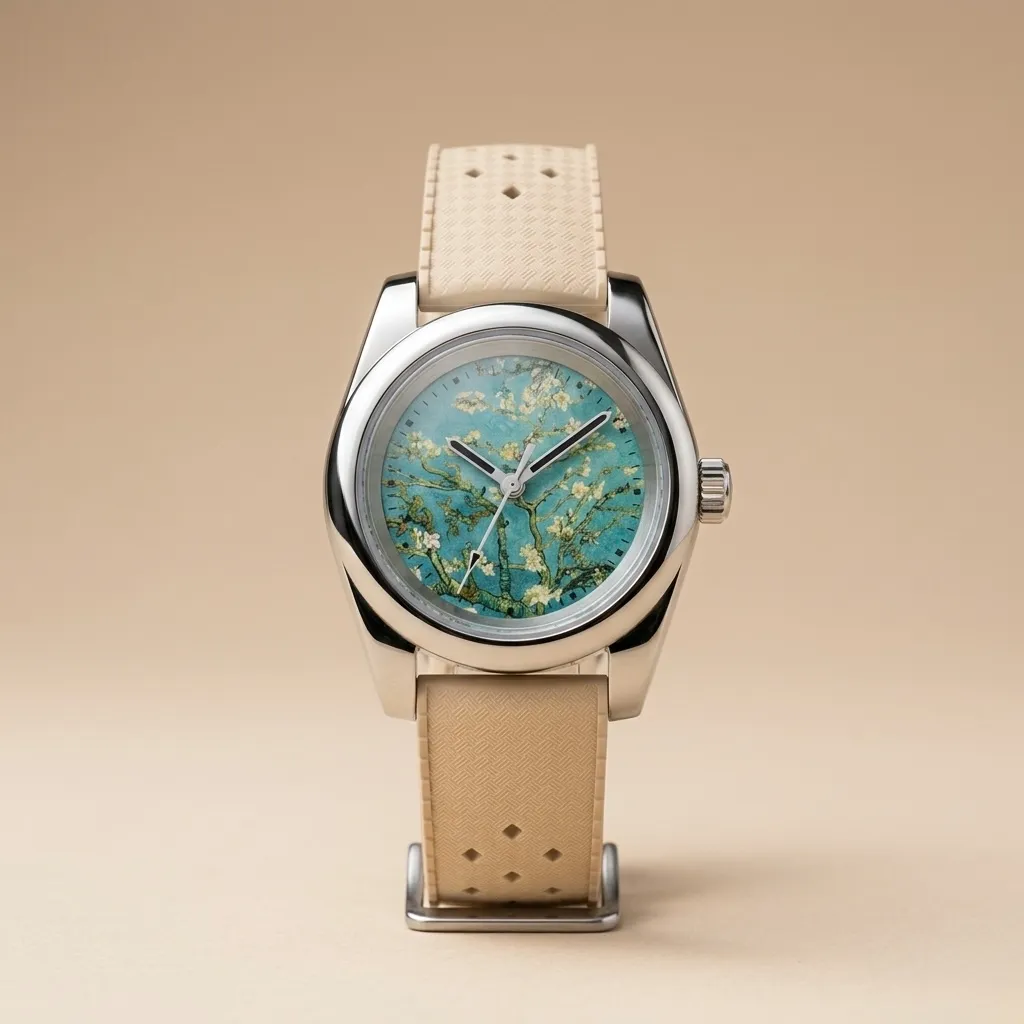 Seiko Mods TR "Almond Blossom" – Van Gogh Kadran & Krem Dokulu Kordon