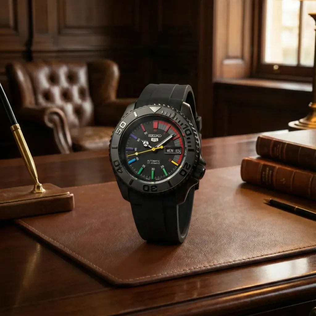 Seiko Mod Yacht-Master Edition – Kabartmalı Bezel & Safir Cam