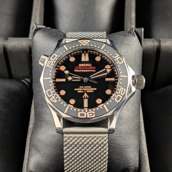 Seiko Mod Seamaster Edition – Wave Pattern Dial & Ceramic Bezel