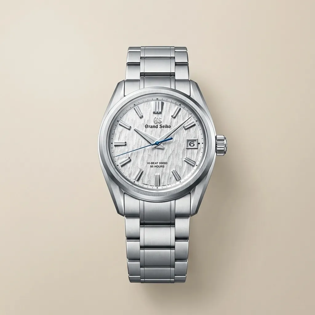 Grand Seiko Style Mod – Birch Texture, Zaratsu Style Case and Steel Bracelet