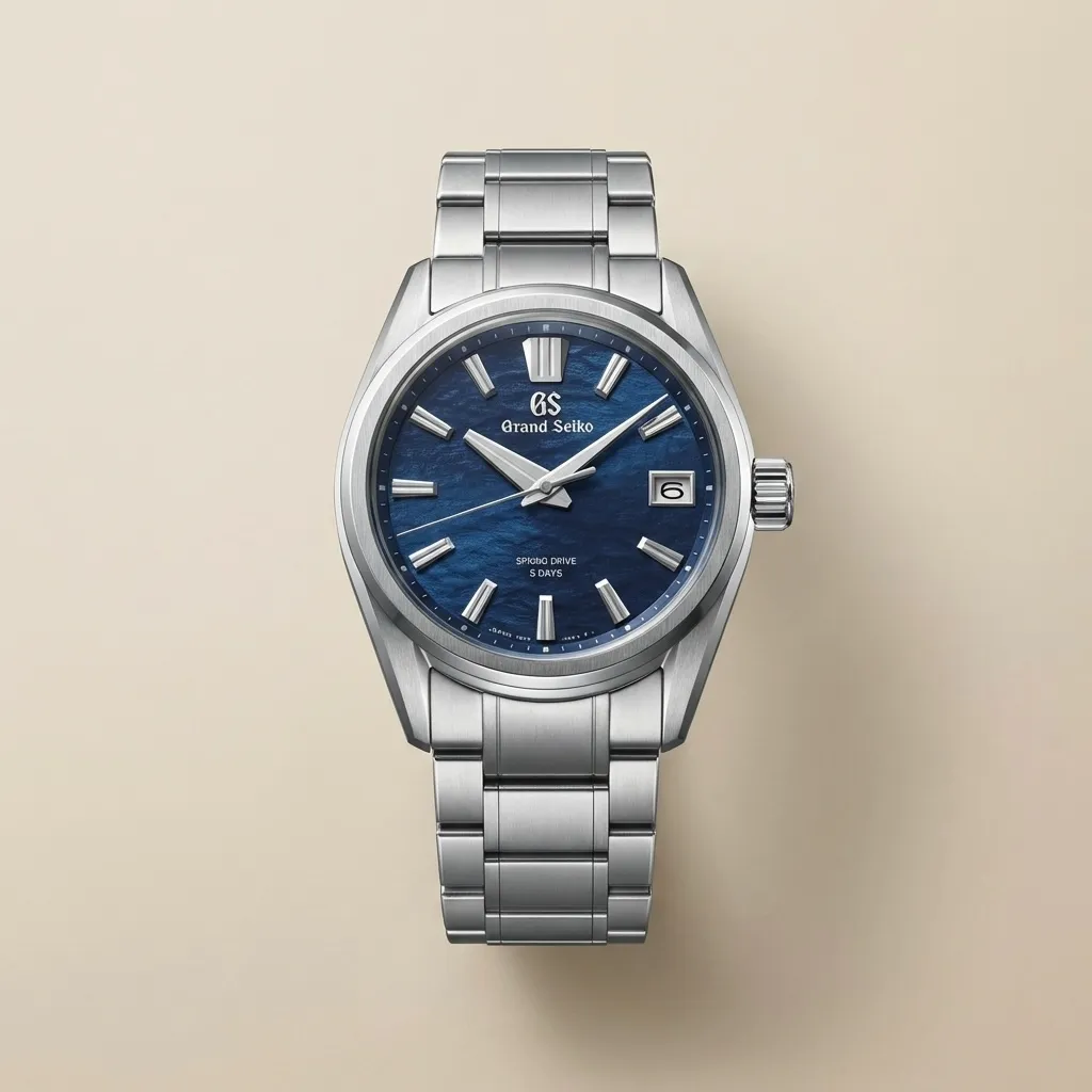 Grand Seiko Style Mod – Water Surface Texture, Sharp Case and Sapphire Glass