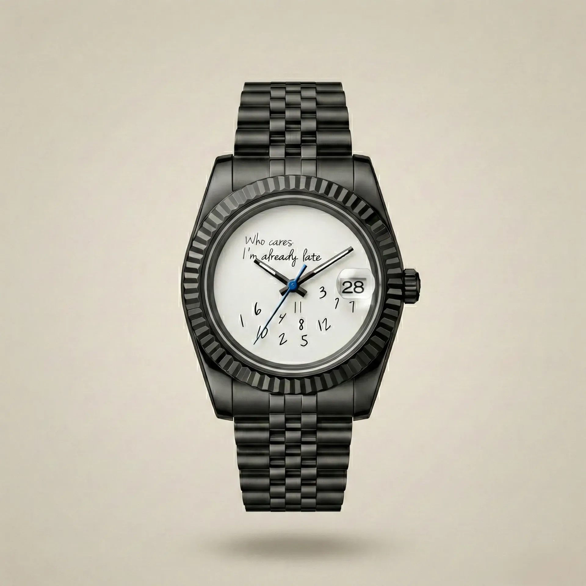 Seiko Mod "Who Cares" Edition – Full Black Kasa & Esprili Kadran